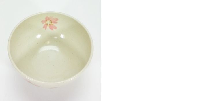 雑貨・食器・桜関連）織部花ちらしPK軽量飯碗 / お茶碗 さくら サクラ 