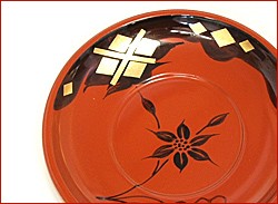 茶托 日本製 五客【鉄仙】 てっせん 秀衡塗 わけあり 送料無料 : 有限