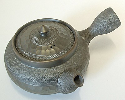 万古焼 急須 茶器 森伊呂久 伊呂久作 桐箱入り ステンレス製の固定式