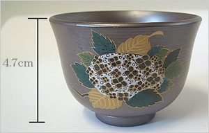 万古焼 茶器 五客湯のみ 湯のみ あじさい 五客湯呑み銀万古紫陽花五客