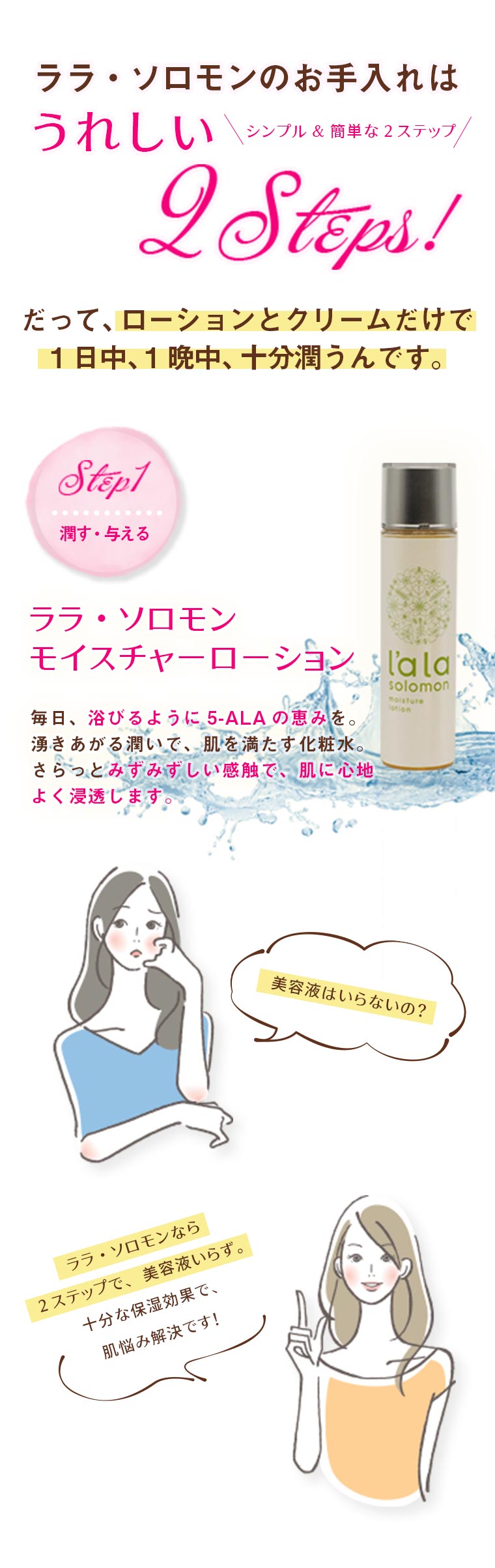 5-ALA アミノレブリン酸配合化粧品 ララ・ソロモン トライアルセット