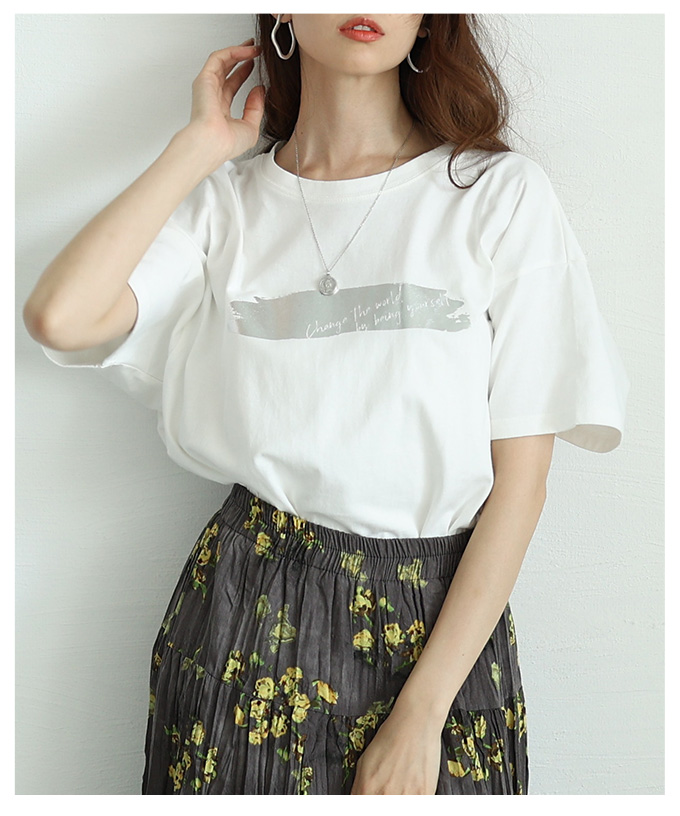レディース 売れ筋商品|||トップス カットソー Tシャツ ブラック オフホワイト 半袖 オーバーサイズ コットン 夏服 大人可愛い きれいめ 30代 40代 50代 女性 サワアラモード Sawa a la mode レディース トップス カットソー Tシャツ