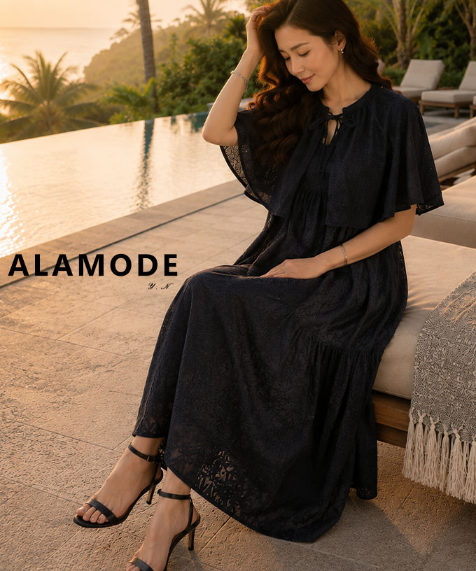 Sawa a la mode（サワアラモード） ワンピース レディース ケープ