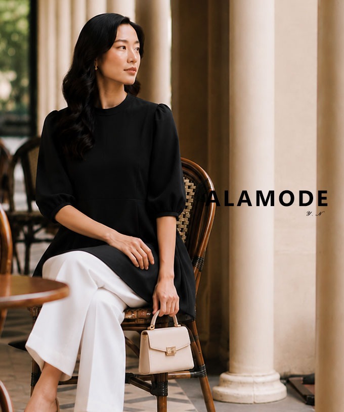 Sawa a la mode（サワアラモード） レディース チュニック 5分袖
