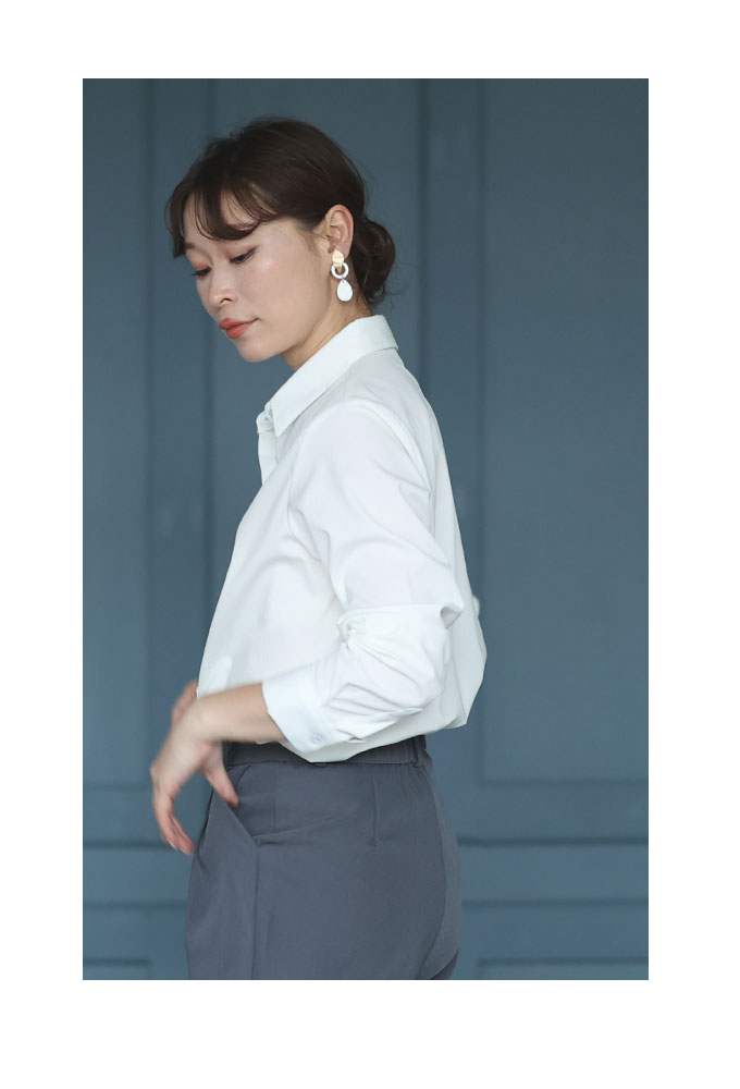 Sawa a la mode レディース トップス ブラウス シャツ 白 青