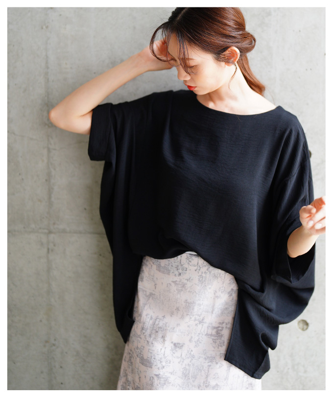 レディース 売れ筋商品|||トップス カットソー Tシャツ 夏 夏服 ブラック 黒 ホワイト グレー 5分袖 半袖 ドルマン 大人可愛い きれいめ 30代 40代 50代 女性 サワアラモード Sawa a la mode レディース トップス カットソー Tシャツ 夏