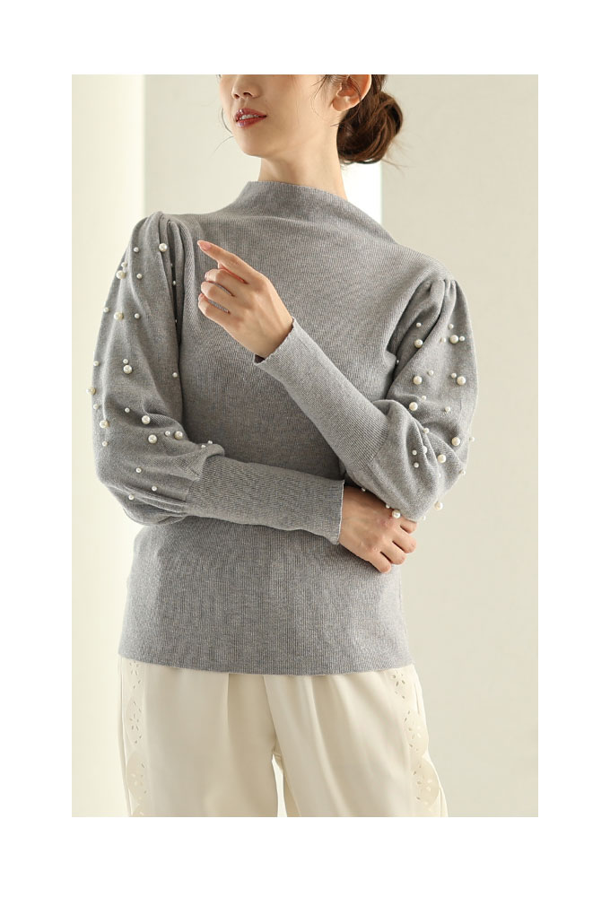 ジャーナルスタンダード パフスリーブニット オシャレ シンプル オフィス 羊毛 Sawa a la mode レディース トップス ニット セーター 黒