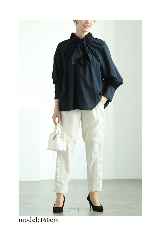 Sawa a la mode レディース トップス ブラウス シャツ 紺
