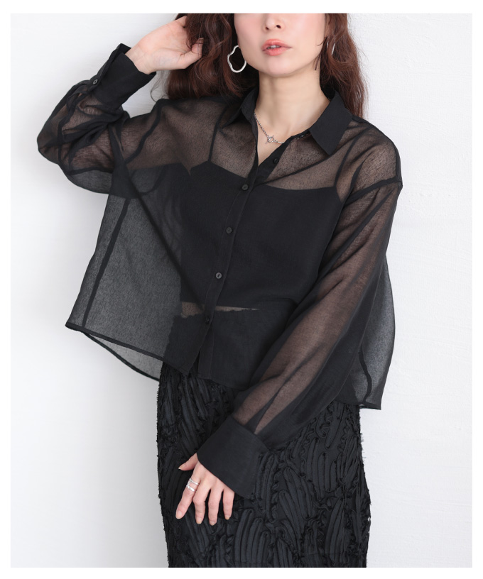 レディース 売れ筋商品|||トップス ブラウス シャツ 羽織り 長袖 変形 シアー 重ね着 ブラック ホワイト モカ 大人可愛い 大人 可愛い 30代 40代 50代 60代 サワアラモード Sawa a la mode レディース トップス ブラウス シャツ 羽織り