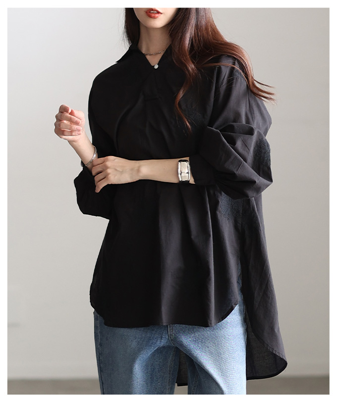 Sawa a la mode（サワアラモード） レディース チュニック シャツ