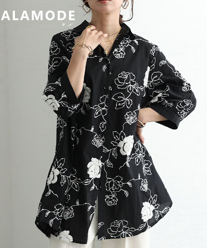 チュニック（柄：花柄、フラワー）｜ワンピース、チュニック