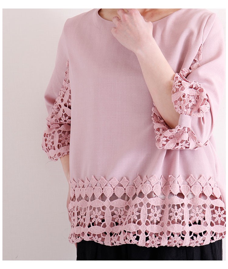 Sawa a la mode トップス シャツ カットソー レース リボン