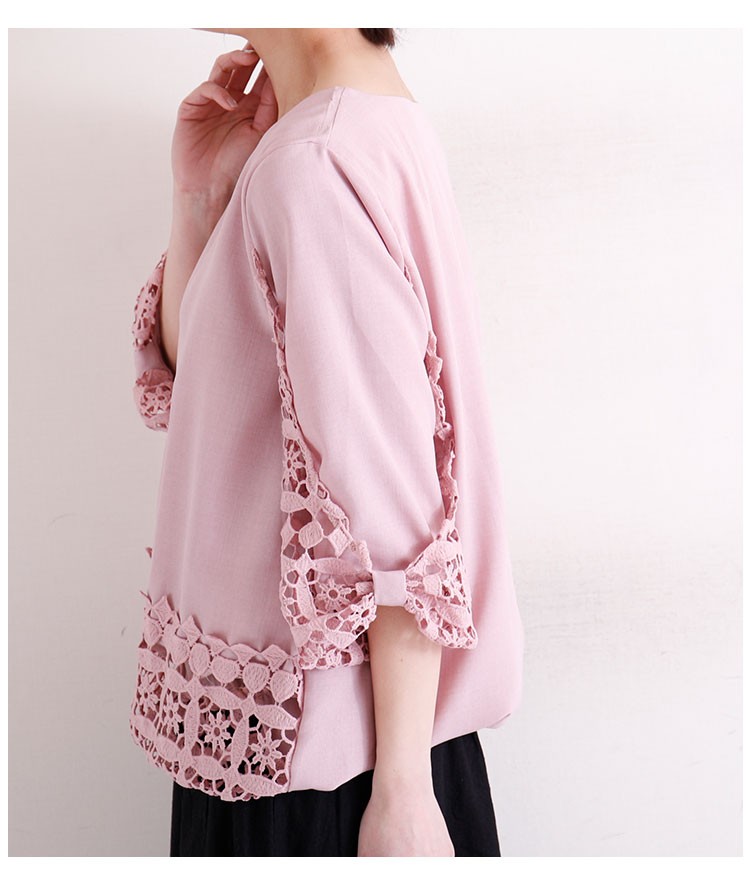 Sawa a la mode トップス シャツ カットソー レース リボン