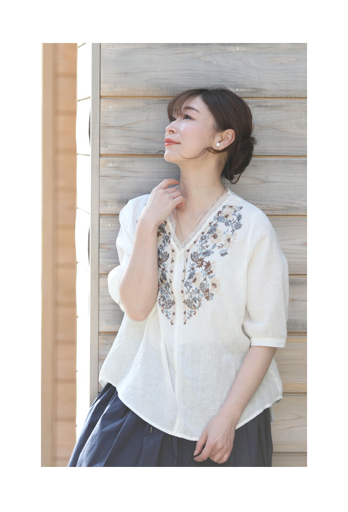 Sawa a la mode レディース トップス ブラウス シャツ ブルー 5