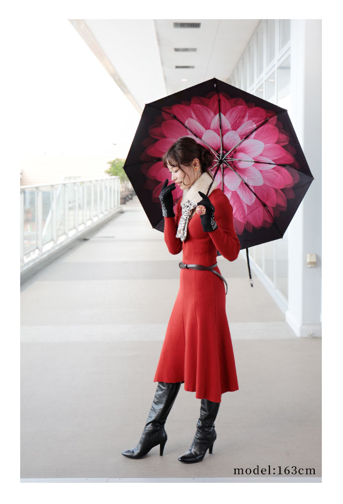 Sawa a la mode レディース 小物 傘 かさ 折りたたみ傘 黒