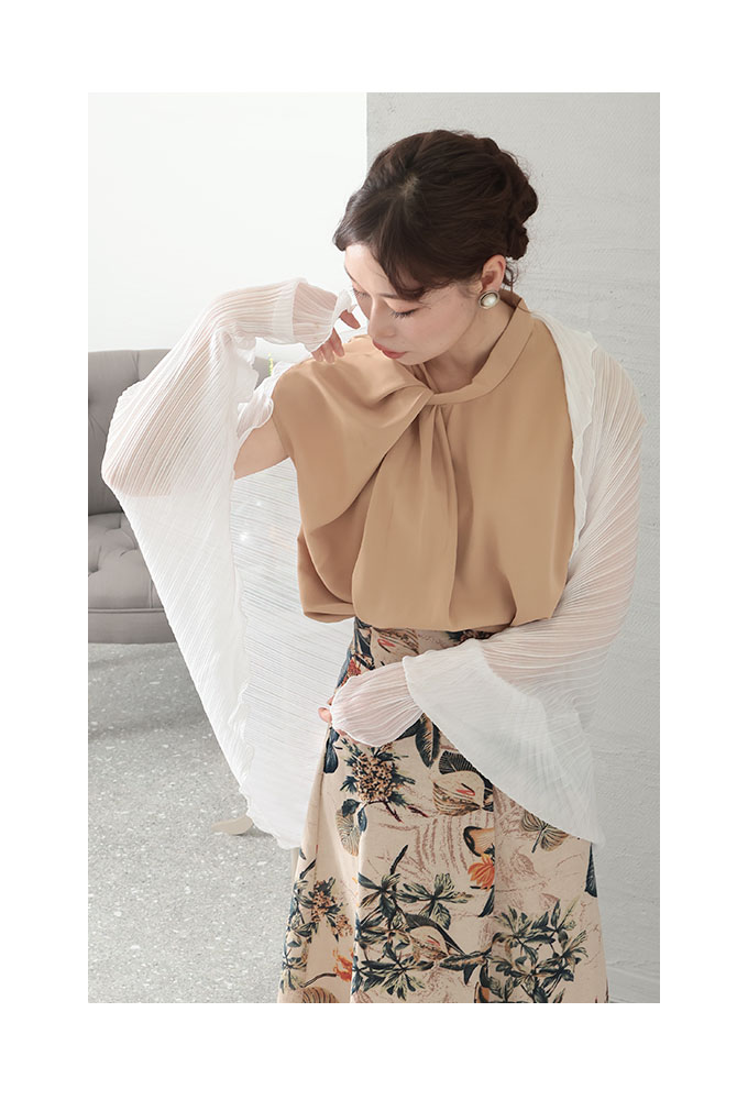 Sawa a la mode レディース アウター カーディガン ボレロ 白 ホワイト 