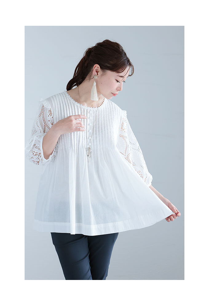 Sawa a la mode レディース トップス ブラウス シャツ 白