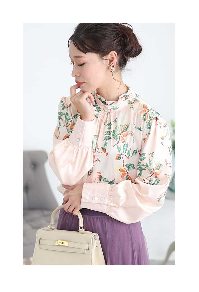 Sawa a la mode レディース トップス ブラウス シャツ ベージュ