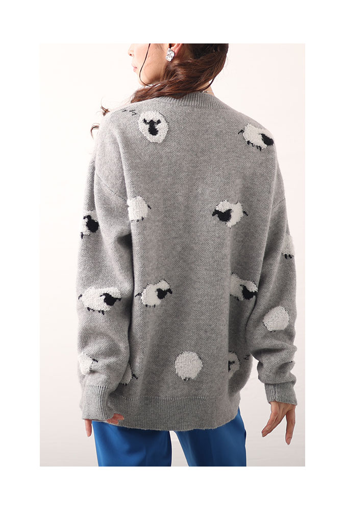Sawa a la mode レディース トップス ニット セーター グレー