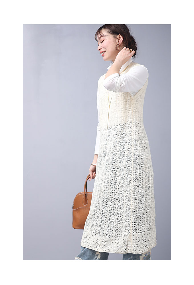 Sawa a la mode レディース ワンピース チュニック ジレ ベスト