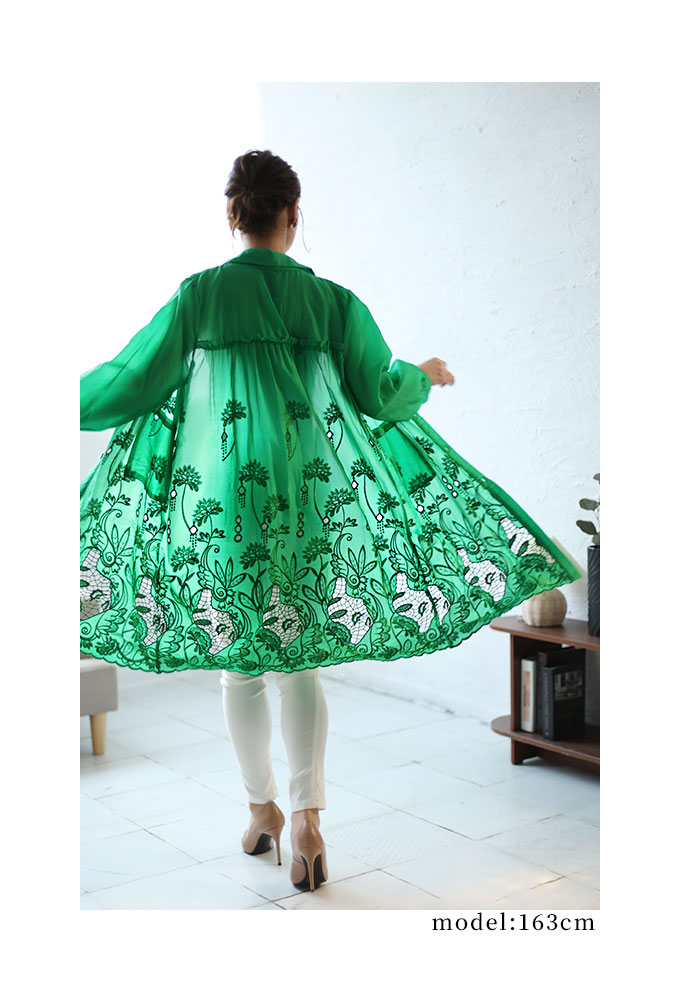 Sawa a la mode レディース チュニック シャツ 緑 グリーン 長袖 Sawa a la mode レディース チュニック シャツ 緑 グリーン 長袖