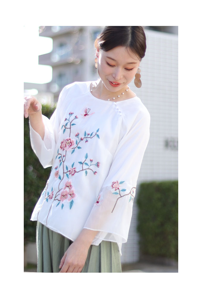 Sawa a la mode レディース トップス ブラウス シャツ 白