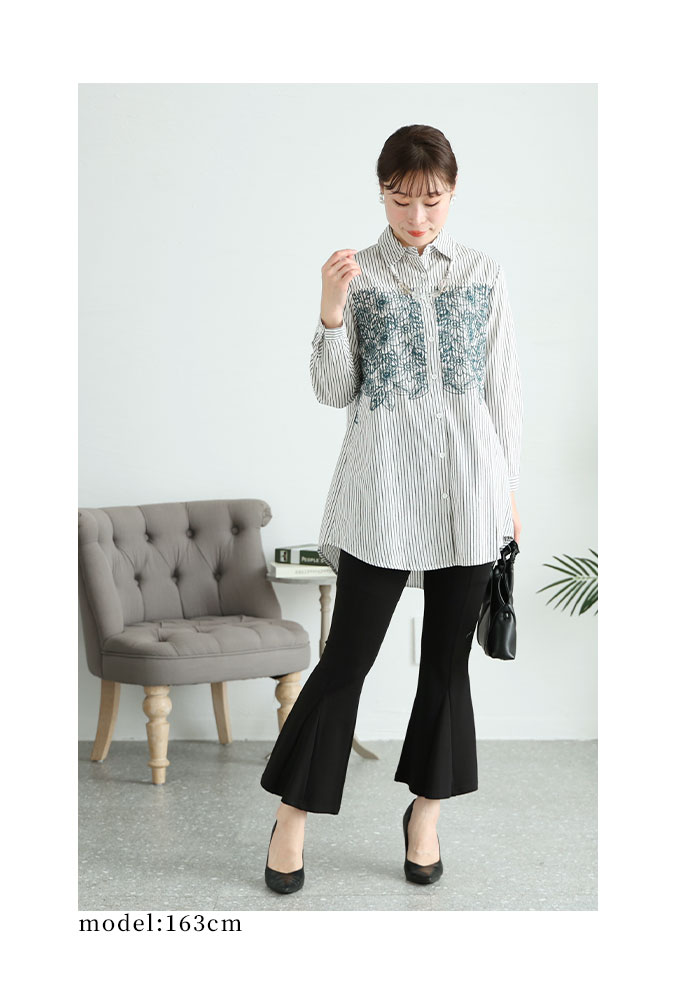Sawa a la mode レディース チュニック ブラウス シャツ