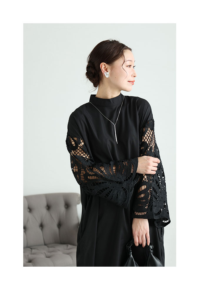 Sawa a la mode レディース ワンピース ドレス 黒 ブラック