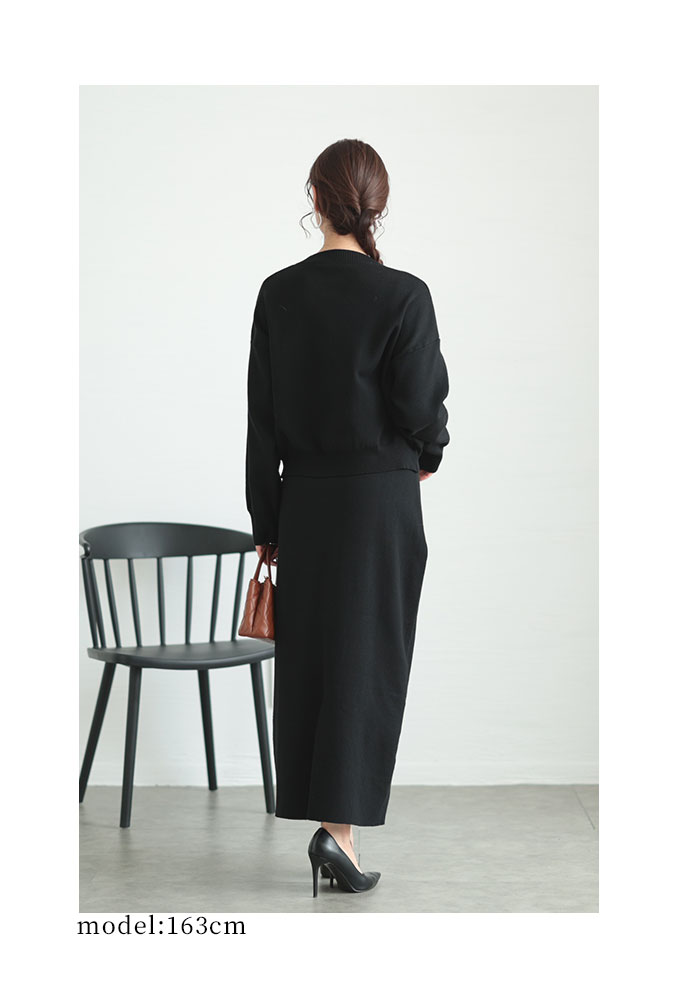 Sawa a la mode レディース セットアップ 2点セット ブラック 黒 Sawa a la mode レディース セットアップ 2点セット ブラック 黒