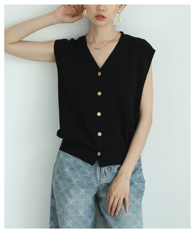 レディース 売れ筋商品|||トップス ベスト ニット 夏 夏服 ブラック グレー ベージュ ホワイト ノースリーブ 無地 大人可愛い きれいめ 30代 40代 50代 女性 サワアラモード Sawa a la mode レディース トップス ベスト ニット 夏 夏服