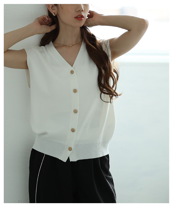 レディース 売れ筋商品|||トップス ベスト ニット 夏 夏服 ブラック グレー ベージュ ホワイト ノースリーブ 無地 大人可愛い きれいめ 30代 40代 50代 女性 サワアラモード Sawa a la mode レディース トップス ベスト ニット 夏 夏服