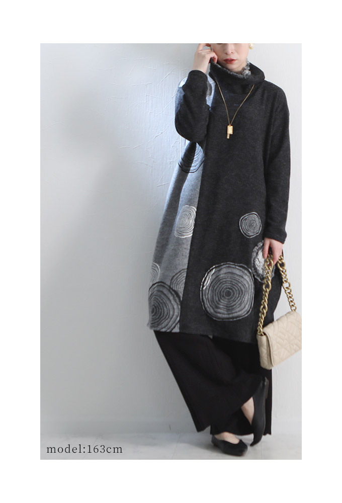 Sawa a la mode レディース チュニック トップス バイカラー