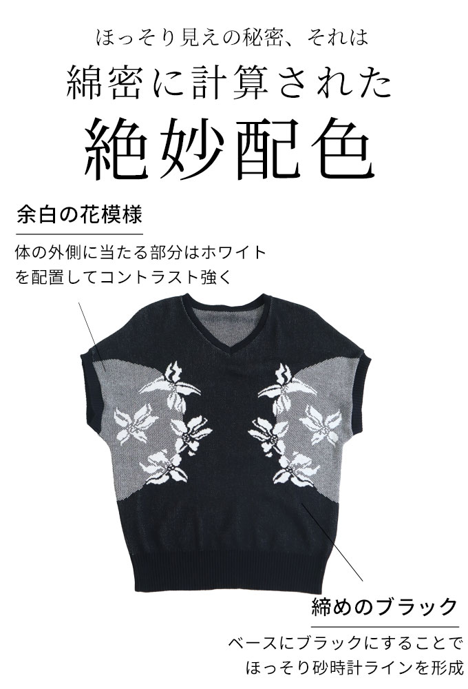 Sawa a la mode トップス レディース サマーニット Vネック 半袖