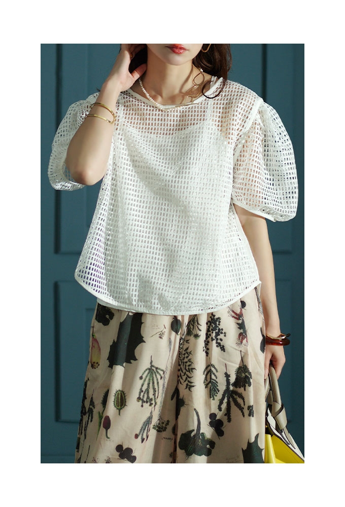 Sawa a la mode レディース トップス アンサンブル メッシュ