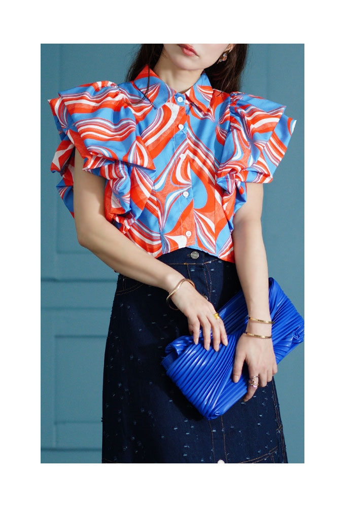 Sawa a la mode レディース トップス ブラウス シャツ 総柄