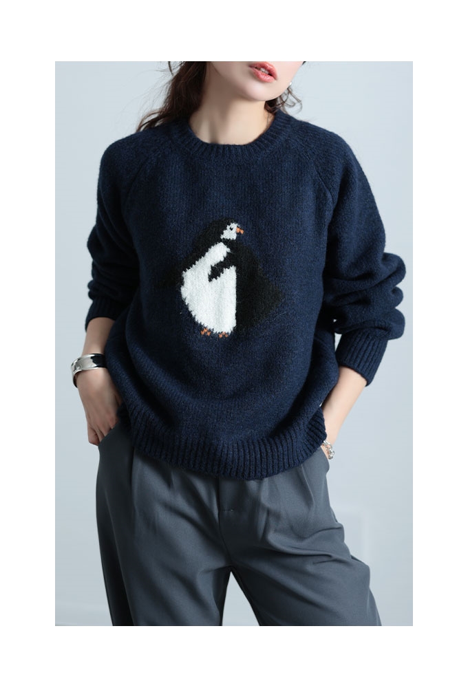 Sawa a la mode レディース トップス ニット セーター ペンギン