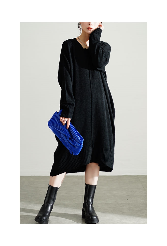 Sawa a la mode（サワアラモード） ワンピース レディース ニット V