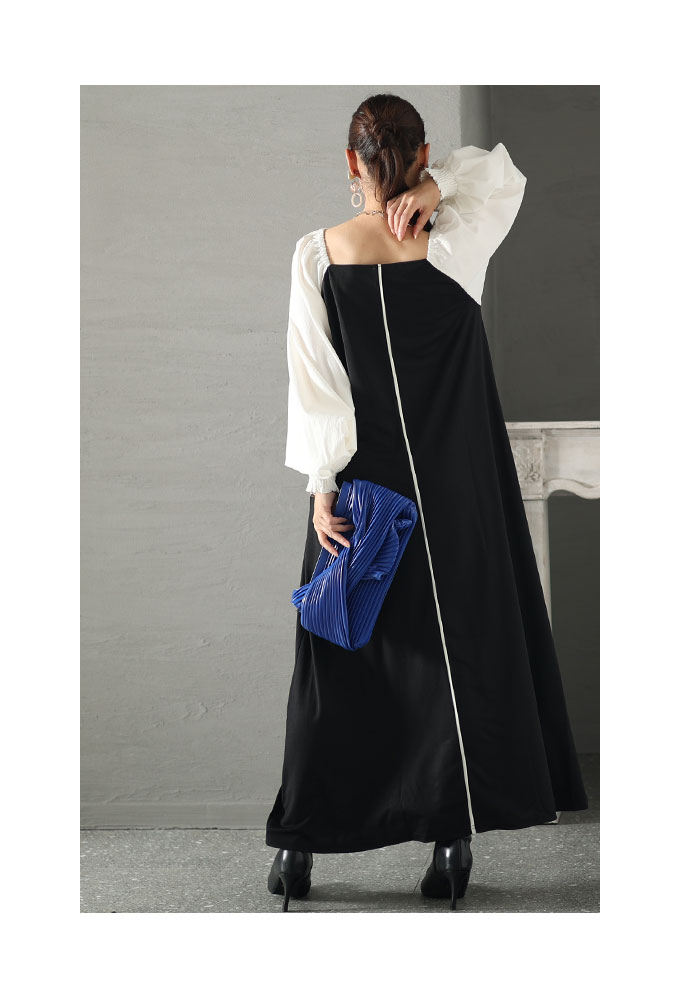 Sawa a la mode ワンピース レディース ぽわん袖 ボリューム袖
