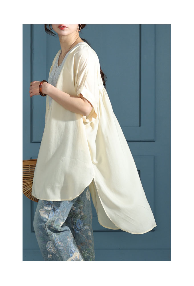 Sawa a la mode レディース チュニック ブラウス シャツ