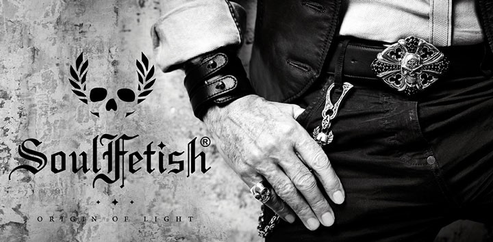 Soul Fetish ブラック ブレスレット ◇【美品】Soul Fetish ソウルフェティッシュ ブレスレット