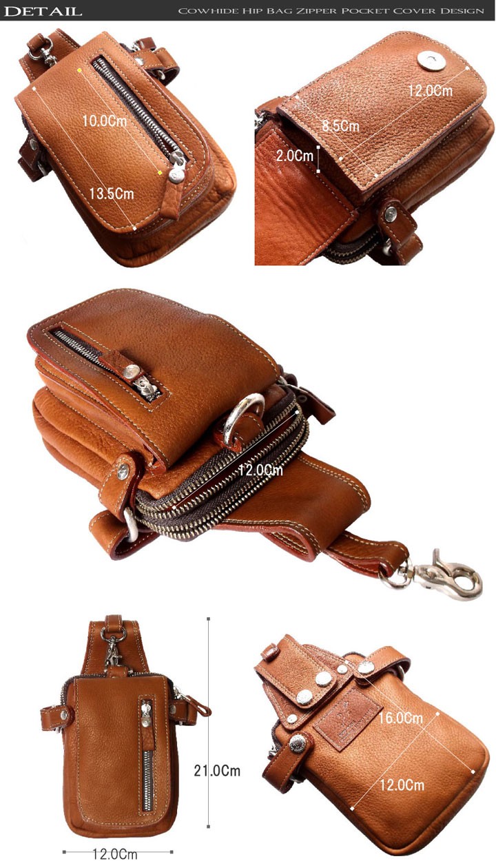 ベルト ポーチ メンズ 本革 ウエストポーチ 小さめ bag