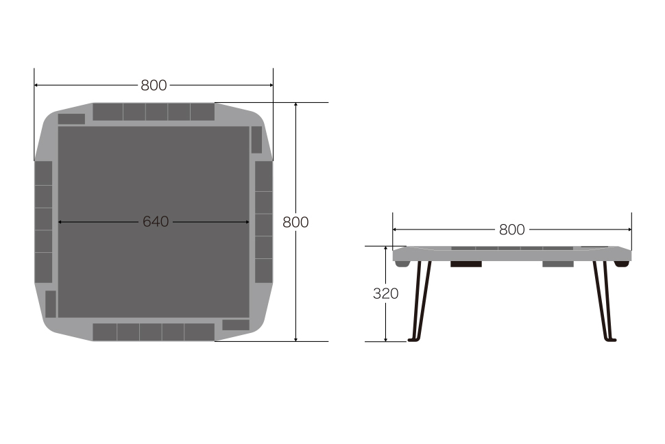 新世代座卓式手積麻雀卓「ぽけっと」【組立不要】 : アルバン