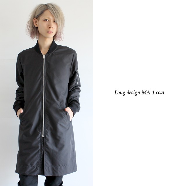 ロングデザインMA-1コート | モード系ファッションの通販 albino