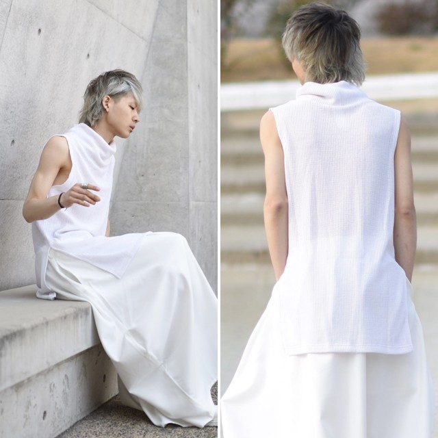 オフタートルノースリーブサマーニットソー | メンズスカートなどモード系ファッションの通販 albino