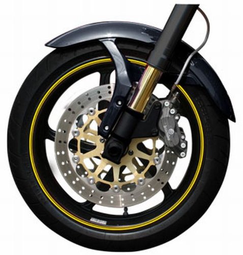 バイク ホイール用 リムラインデカール ダブルライン 16-19インチ