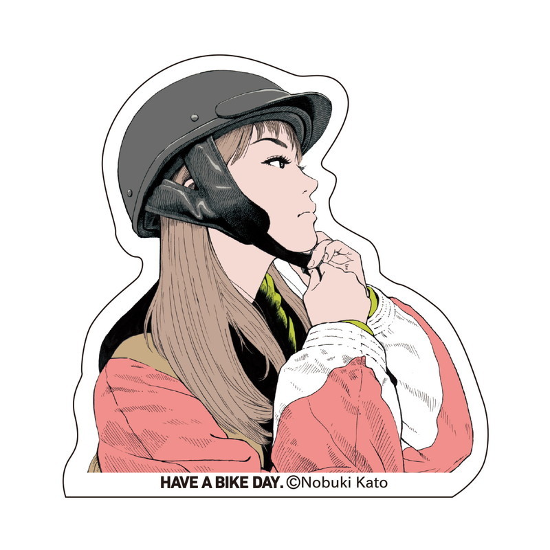 HAVE A BIKE DAY.ステッカー HABD MOTO GIRL Determined イラスト 加藤ノブキ SP-96 : sp-96 :  あるふぁここ プラザ店 - 通販 - Yahoo!ショッピング