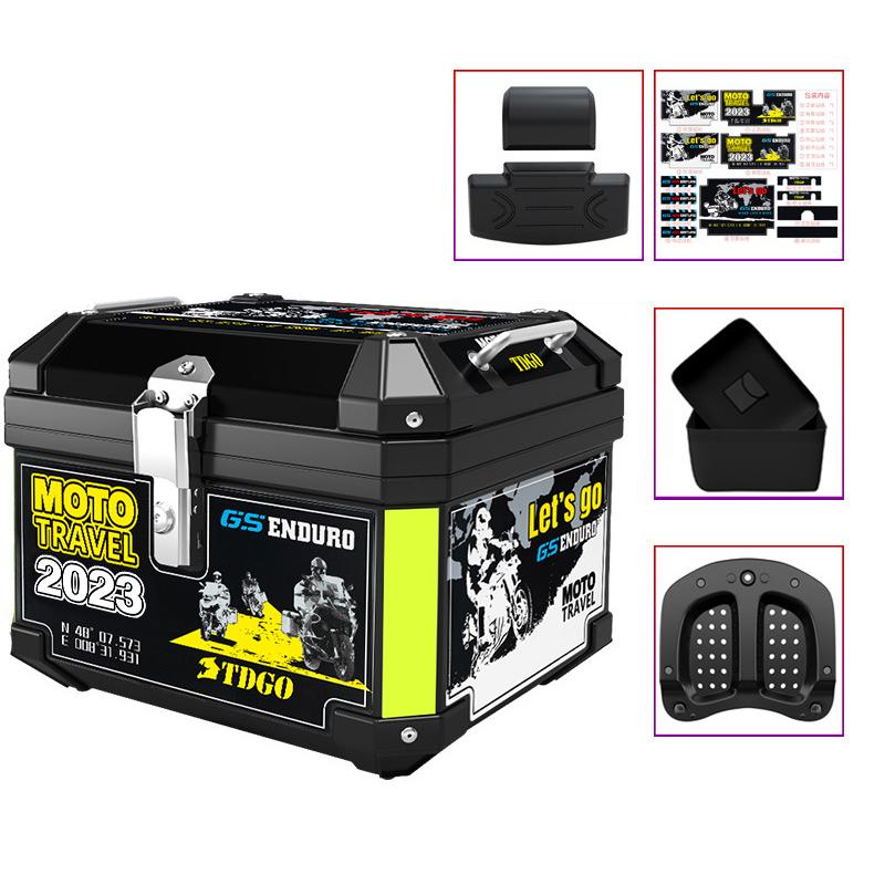 値下げ】バイク用 リアボックス トップケース バイクボックス 45L 大型