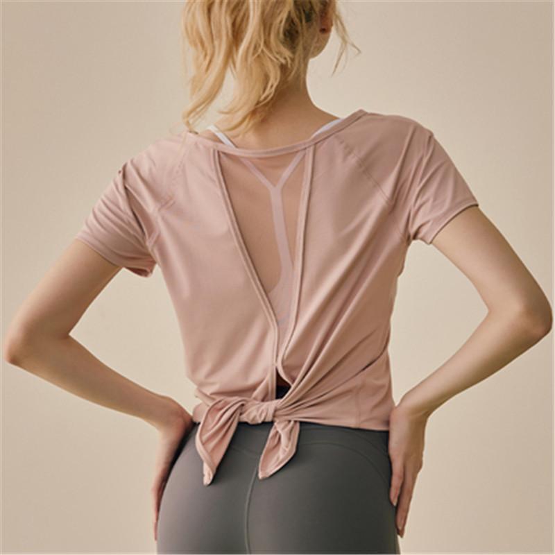 ヨガウェア トップス タンクトップ レディース ホットヨガ 半袖 フィットネスウェア かわいい おしゃれ スポーツ Tシャツ 吸汗速乾 ストレッチ | ブランド登録なし | 01