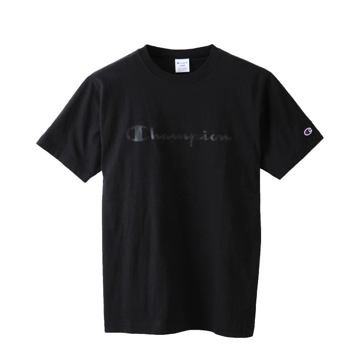 Champion チャンピオン 半袖Tシャツ 同色プリント ベーシック