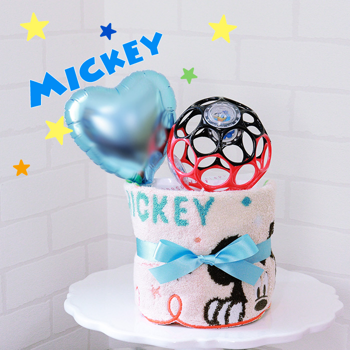 Disney（ディズニー） 出産祝い おむつケーキ 1段 ミッキー ミニー
